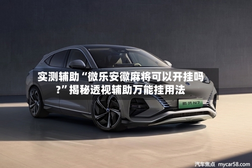 实测辅助“微乐安徽麻将可以开挂吗?	”揭秘透视辅助万能挂用法-第3张图片