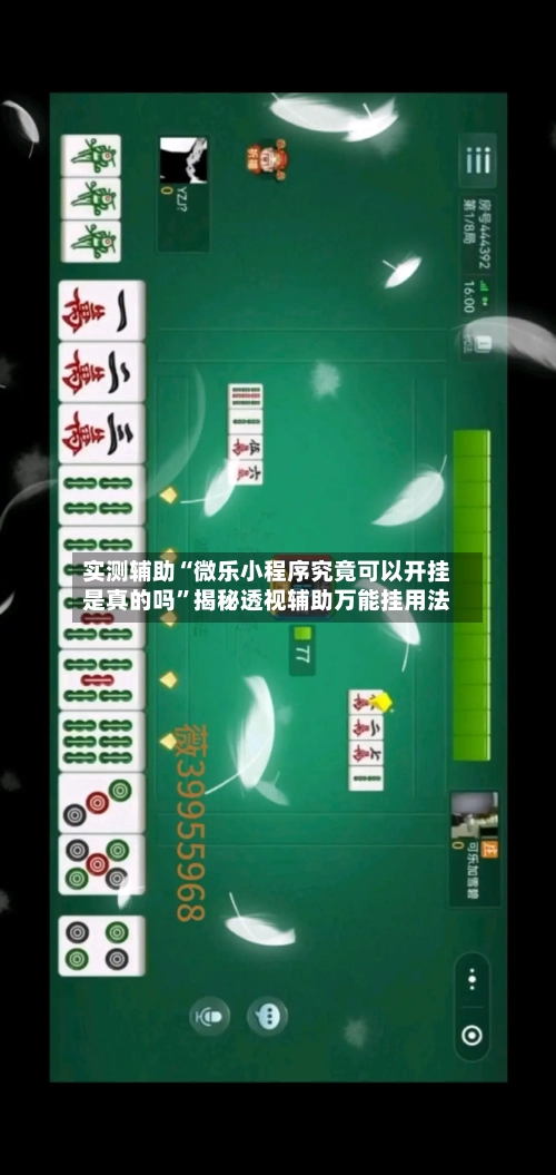 实测辅助“微乐小程序究竟可以开挂是真的吗”揭秘透视辅助万能挂用法-第1张图片