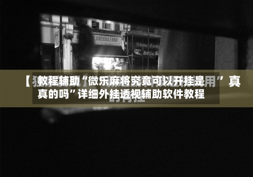教程辅助“微乐麻将究竟可以开挂是真的吗”详细外挂透视辅助软件教程-第3张图片