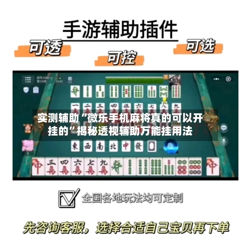 实测辅助“微乐手机麻将真的可以开挂的”揭秘透视辅助万能挂用法-第2张图片