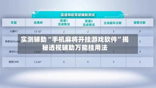 实测辅助“手机麻将开挂游戏软件”揭秘透视辅助万能挂用法-第1张图片