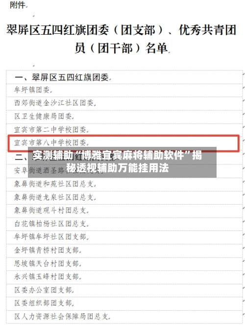实测辅助“博雅宜宾麻将辅助软件”揭秘透视辅助万能挂用法-第1张图片