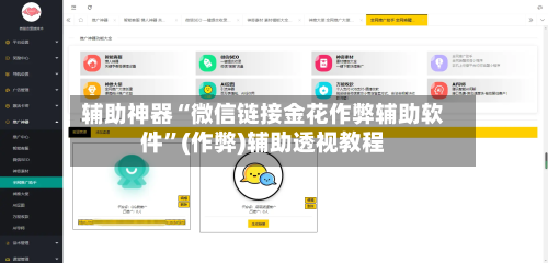 辅助神器“微信链接金花作弊辅助软件”(作弊)辅助透视教程-第3张图片