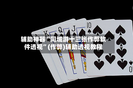 辅助神器“同城游十三张作弊软件透视”(作弊)辅助透视教程-第1张图片