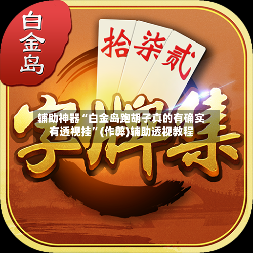 辅助神器“白金岛跑胡子真的有确实有透视挂”(作弊)辅助透视教程-第3张图片