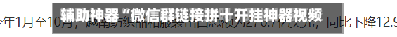 辅助神器“微信群链接拼十开挂神器视频”(作弊)辅助透视教程-第2张图片