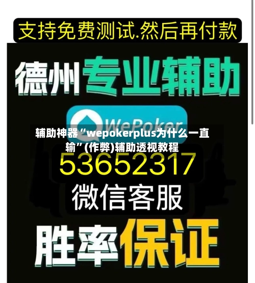 辅助神器“wepokerplus为什么一直输	”(作弊)辅助透视教程-第1张图片