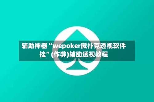 辅助神器“wepoker微扑克透视软件挂”(作弊)辅助透视教程-第3张图片