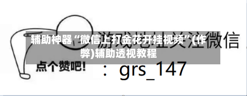 辅助神器“微信上打金花开挂视频”(作弊)辅助透视教程-第1张图片