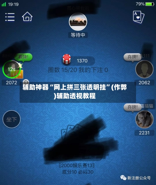 辅助神器“网上拼三张透明挂”(作弊)辅助透视教程-第1张图片