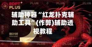 辅助神器“红龙扑克辅助工具”(作弊)辅助透视教程-第1张图片