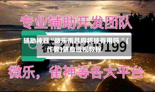 辅助神器“微乐南昌麻将挂有用吗 ”(作弊)辅助透视教程-第2张图片